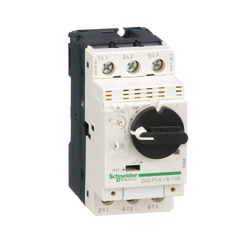 Guardamotor magnetotérmico TeSys GV2P tripolar de 6/10A 100kA